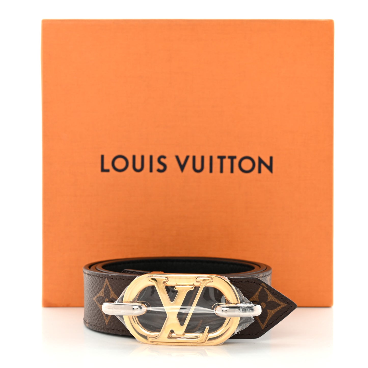 Monogram 30mm Everyday LV Chain Belt 80 32 Black
