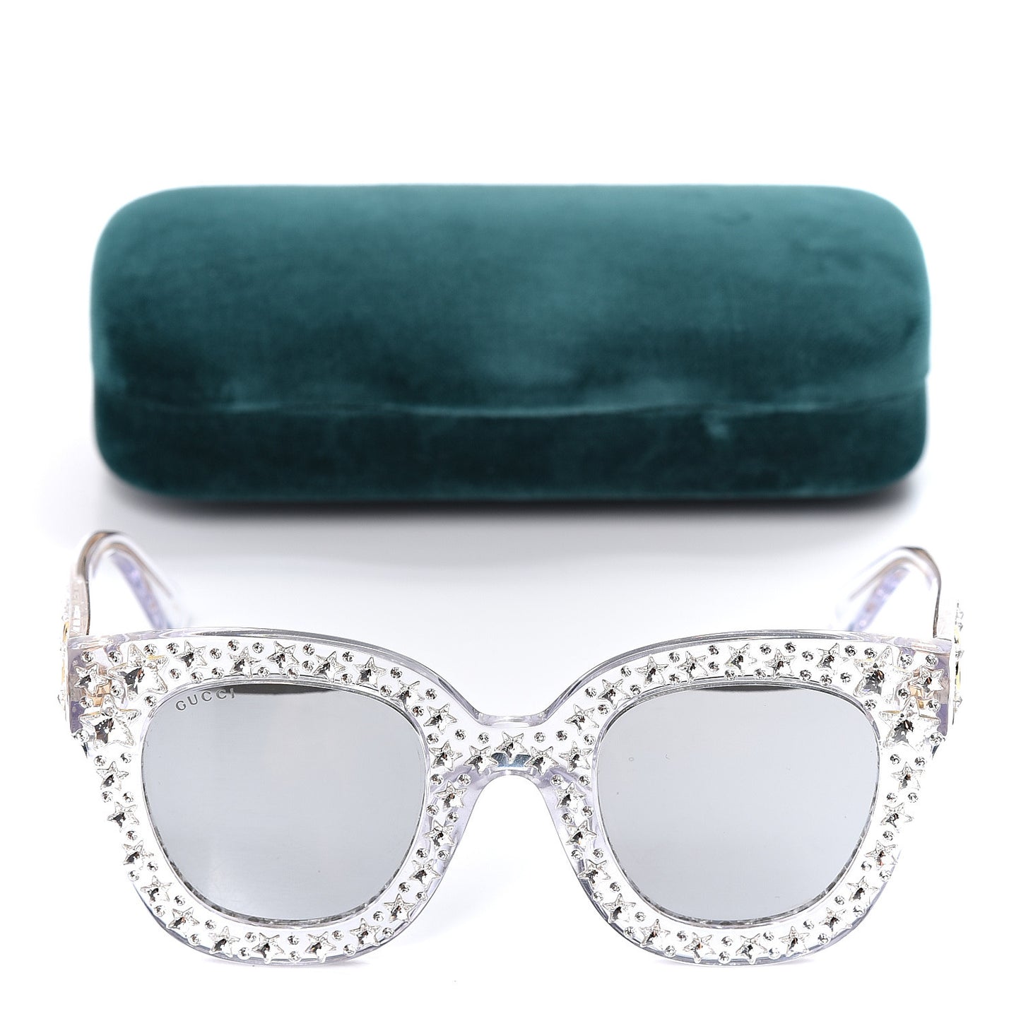 Acetate Crystal Oversize Mirrored Star Sunglasses GG0116S