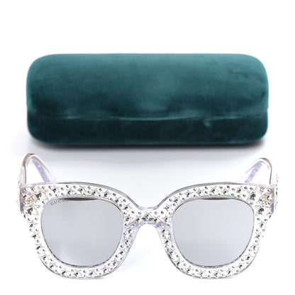 Gucci Acetate Crystal Oversize Mirrored Star Sunglasses GG0116S 8 of 8