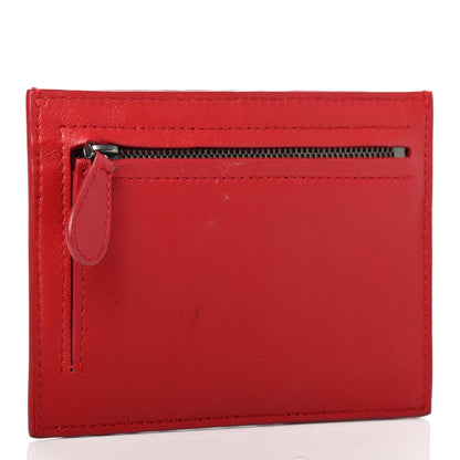 Bottega Veneta Nappa Intrecciato Card Case Red 2 of 4