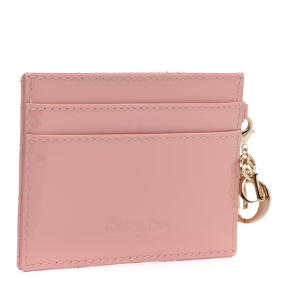 Christian Dior Patent Cannage Lady Dior Card Holder Rose Clair 3 of 10