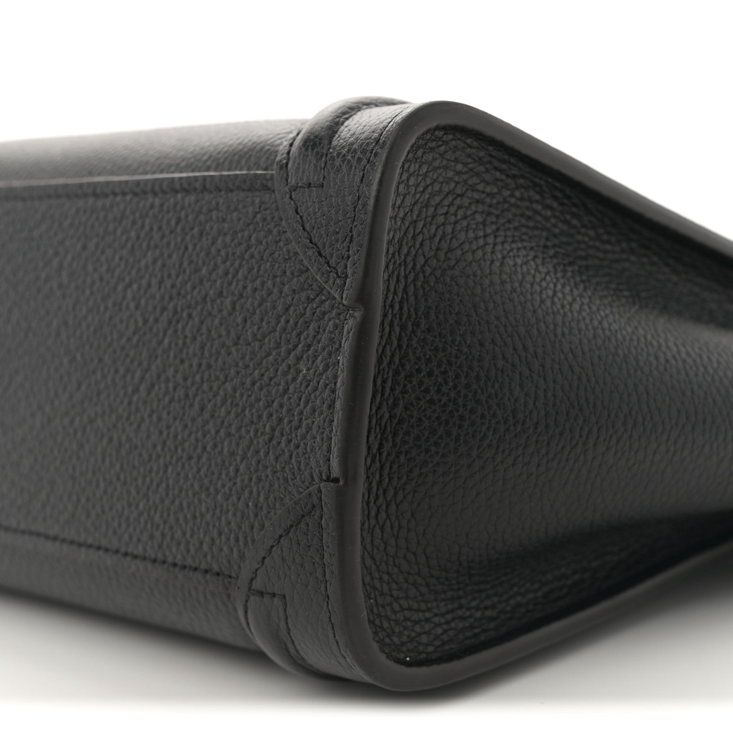 Celine Drummed Calfskin Nano Luggage Black 10 of 12