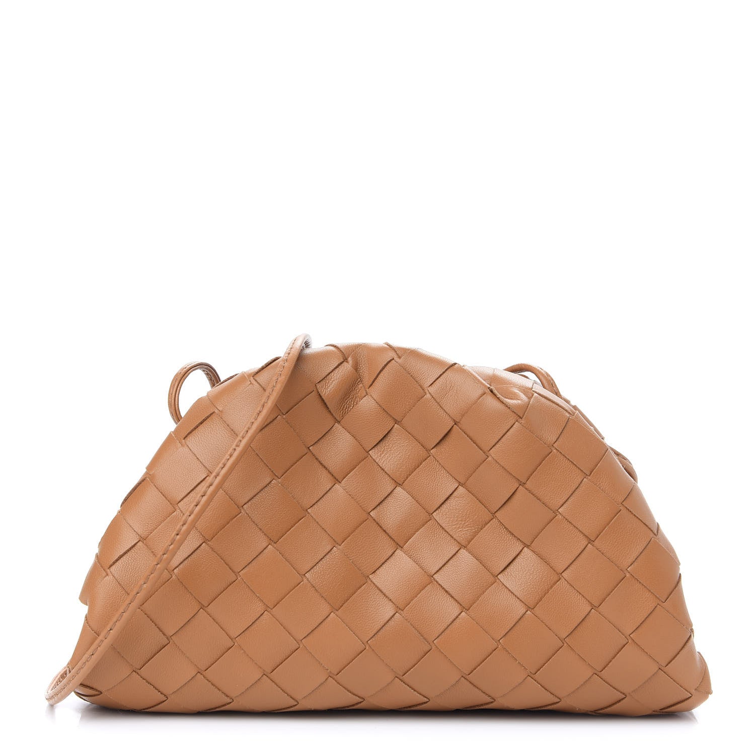 Bottega Veneta Nappa Intrecciato The Mini Pouch Almond 1 of 8