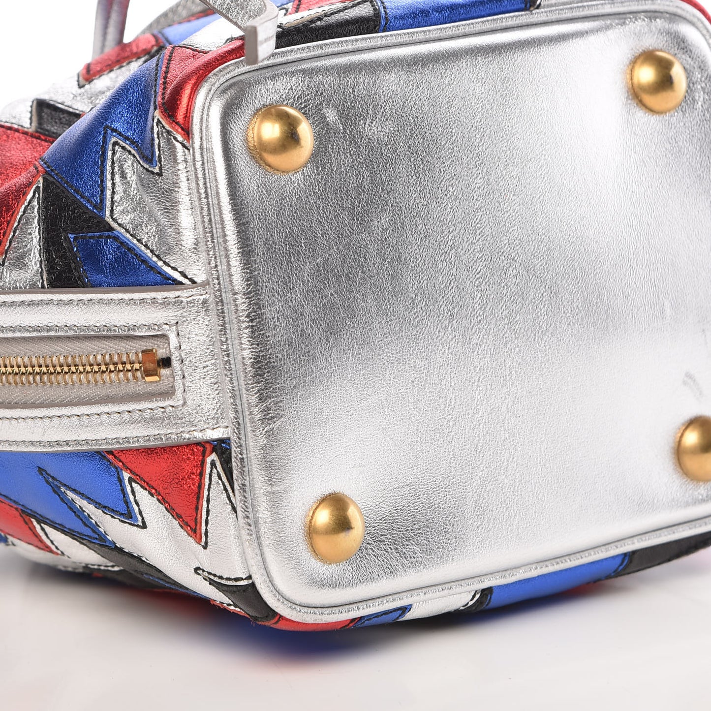 Calfskin Patchwork Small Emmanuelle Bucket Bag
