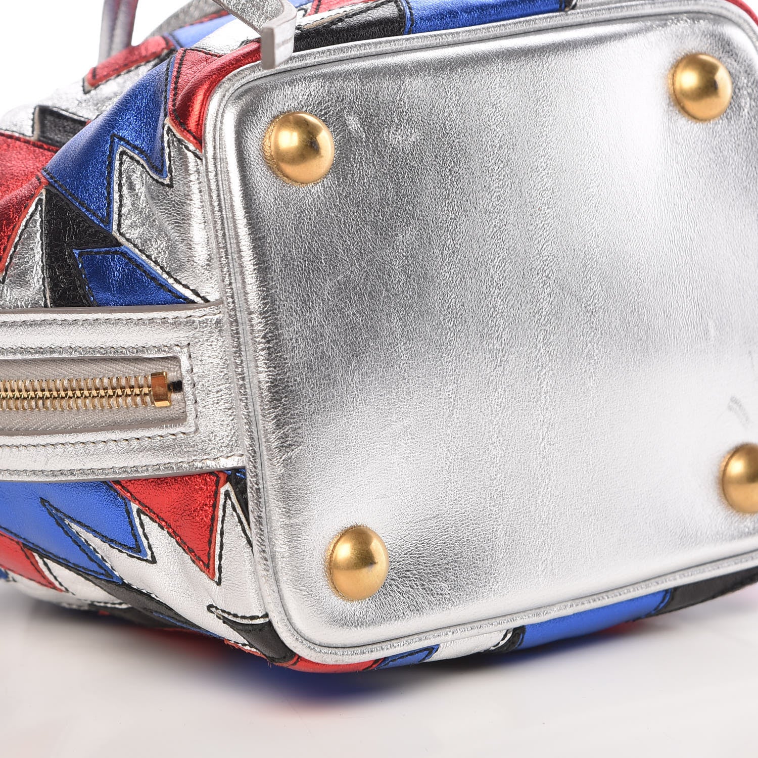 Saint Laurent Calfskin Patchwork Small Emmanuelle Bucket Bag 8 of 10