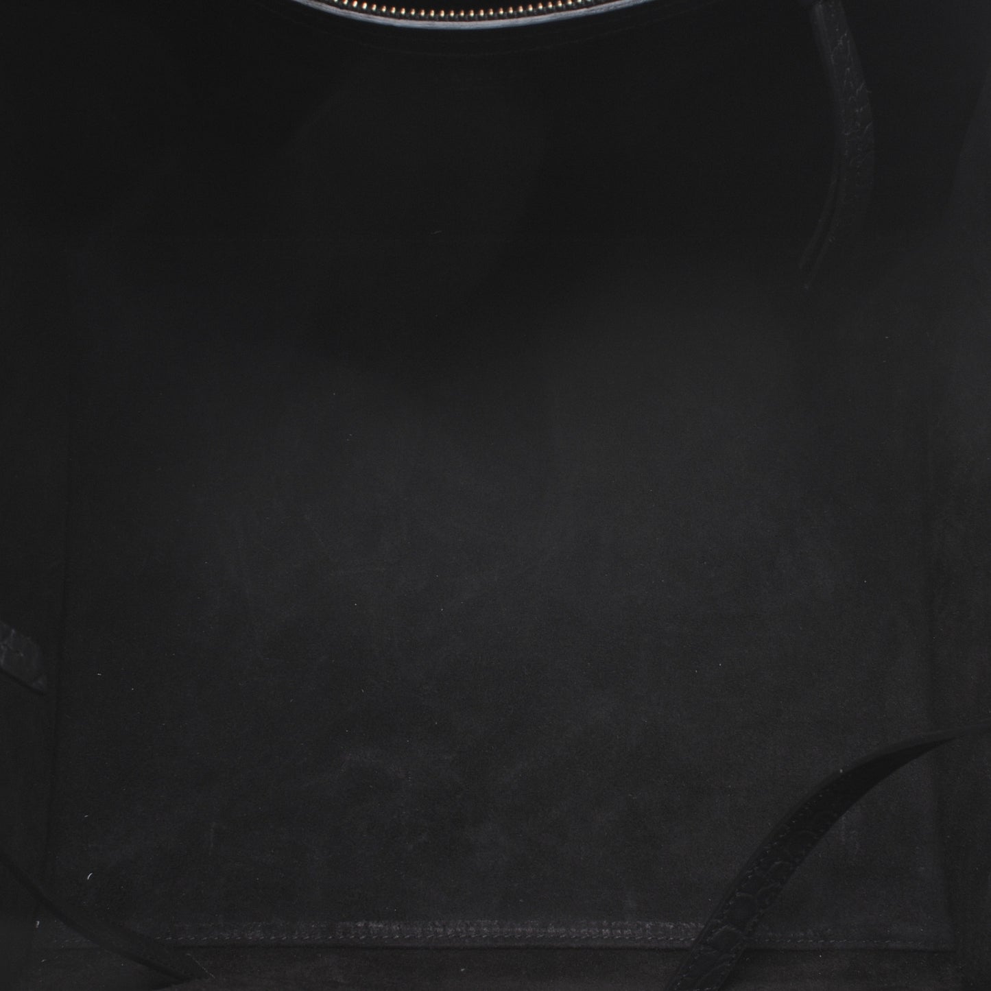 Crocodile Embossed Small Phantom Luggage Black