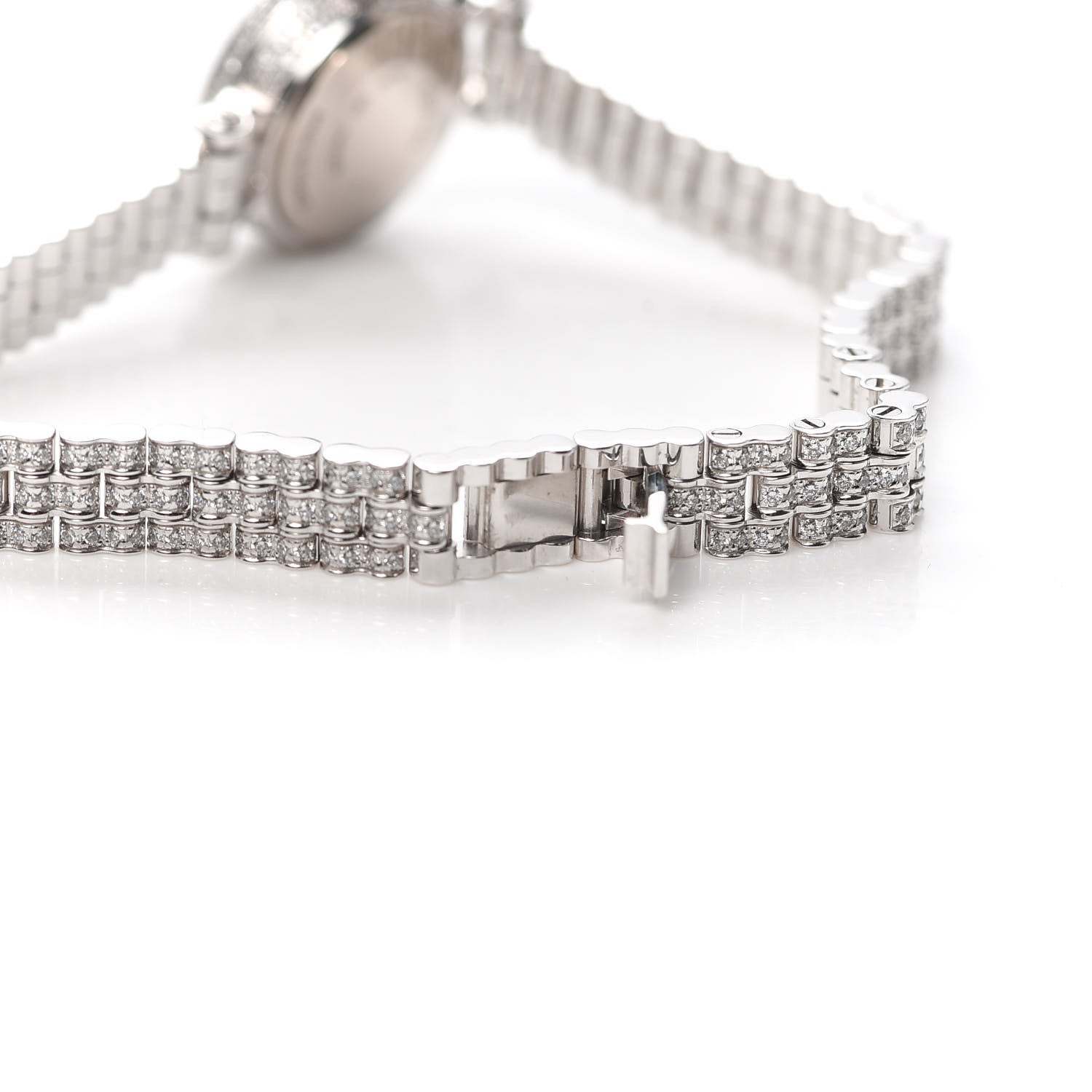 Hermes 18K White Gold Diamond 16mm Faubourg Joaillerie Quartz Watch 5 of 6