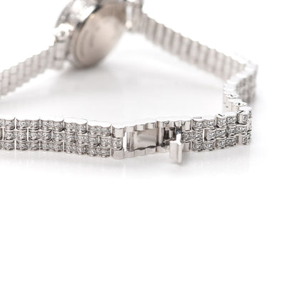 Hermes 18K White Gold Diamond 16mm Faubourg Joaillerie Quartz Watch 5 of 6