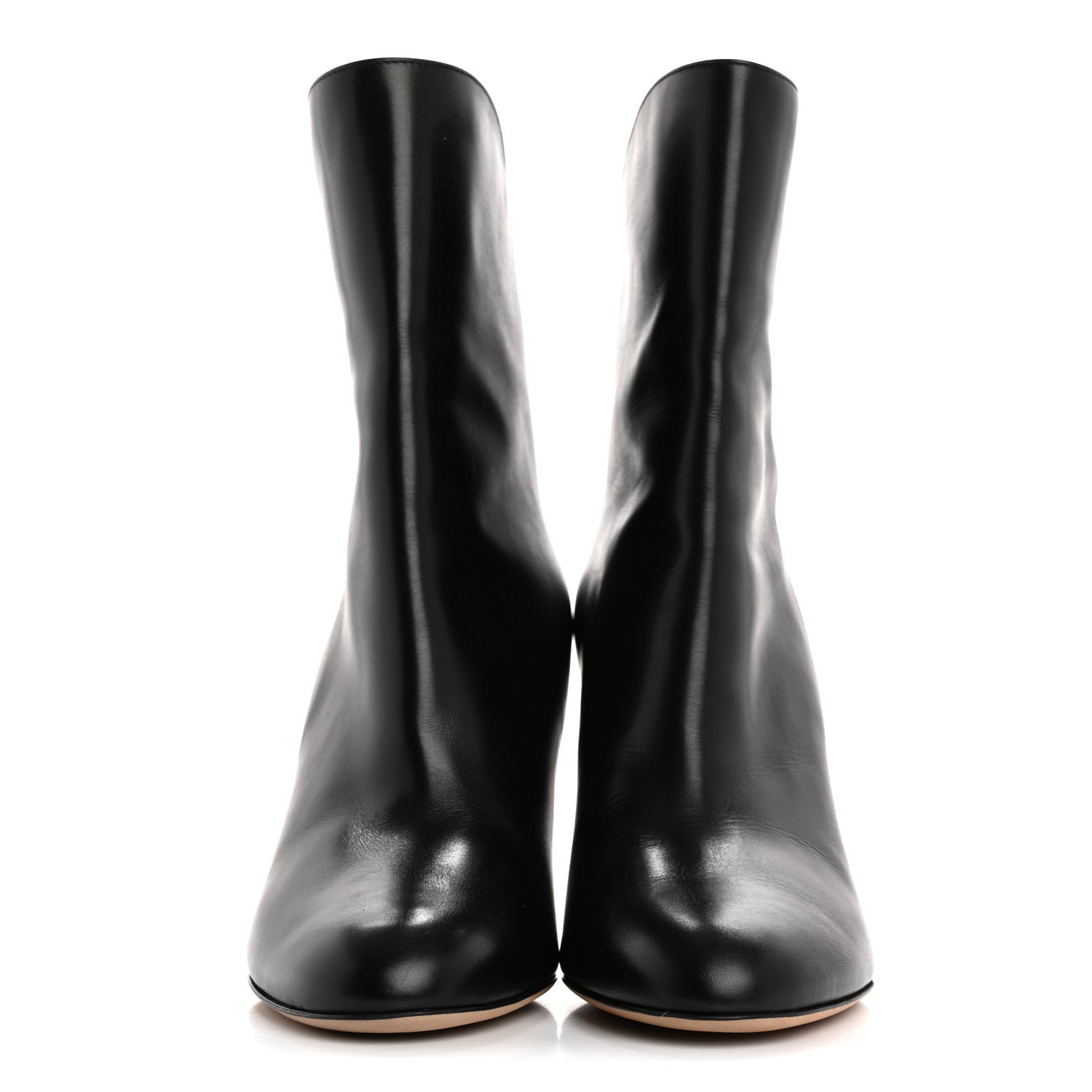 Jimmy Choo Calfskin Karter 85 Booties 37.5 Black 3 of 8