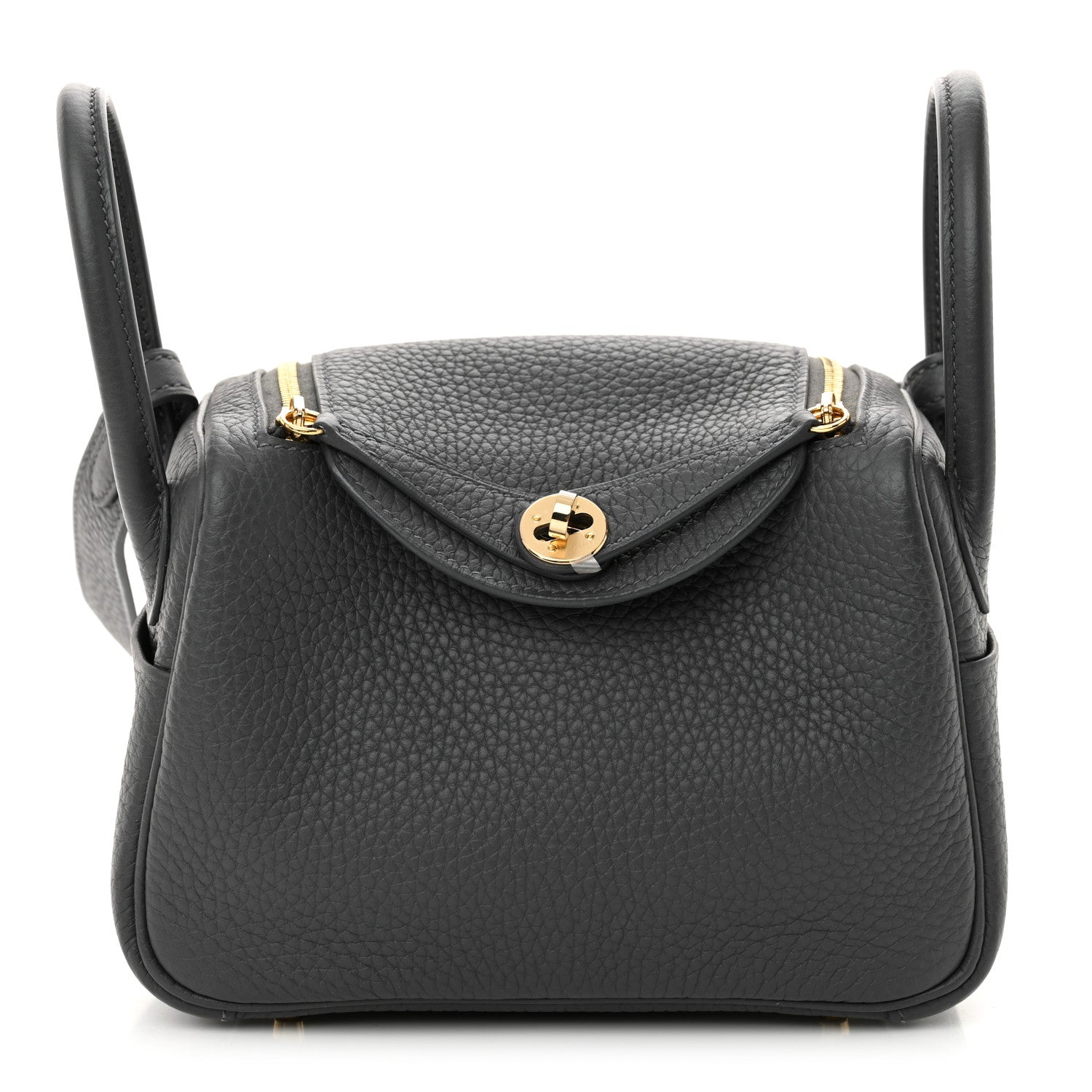Hermes Taurillon Clemence Mini Lindy 20 Ardoise 1 of 11