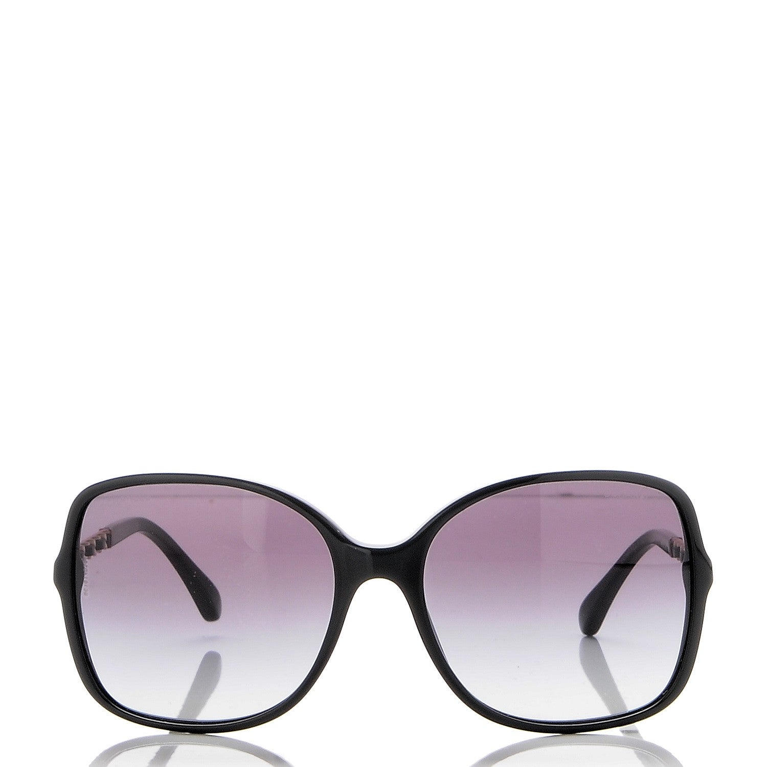 Chanel Lambskin Square Chain Sunglasses 5210-Q Black 2 of 9