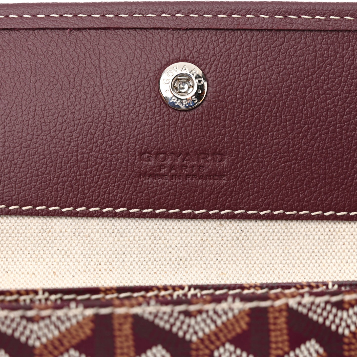 Goyardine Boheme Hobo Burgundy