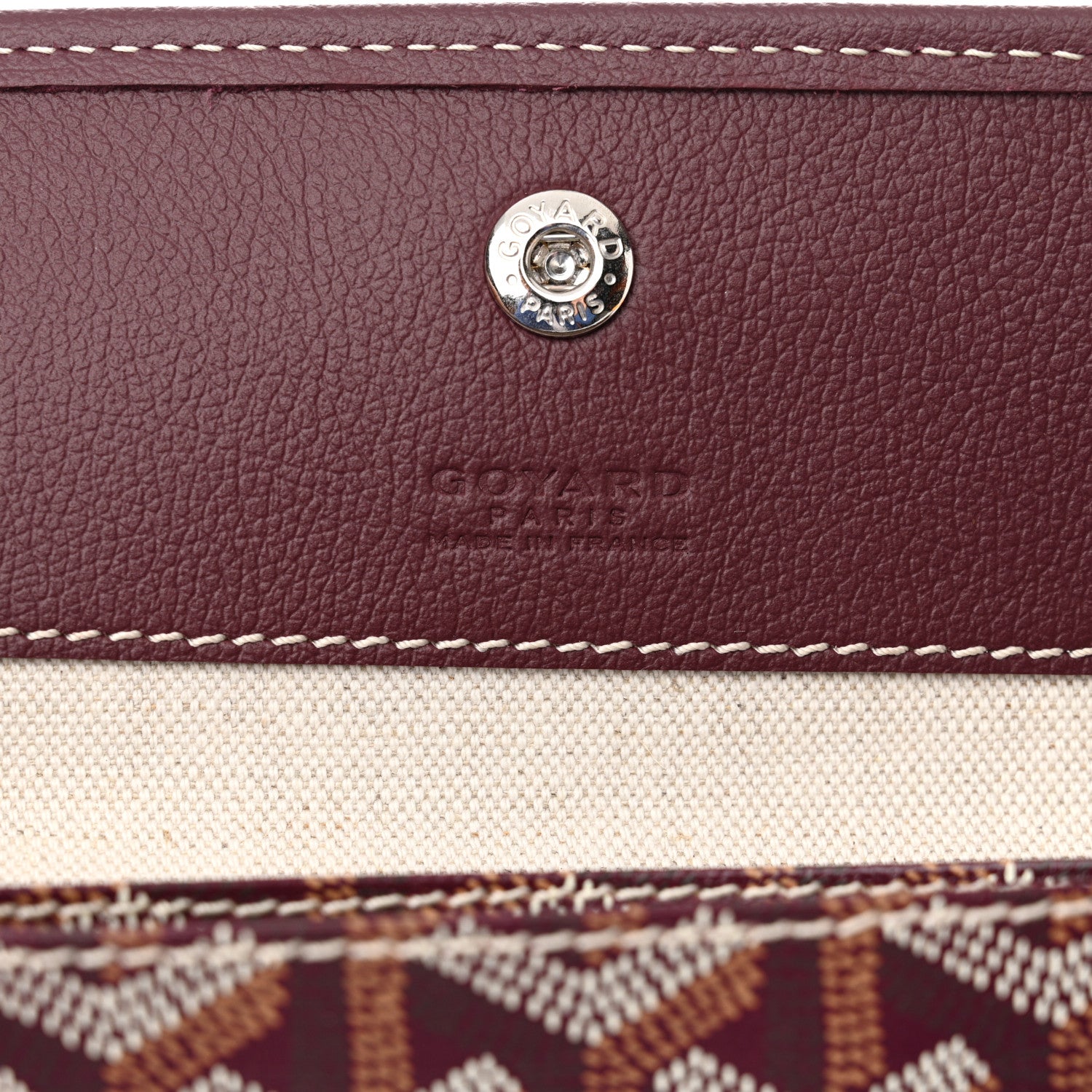 Goyard Goyardine Boheme Hobo Burgundy 7 of 11