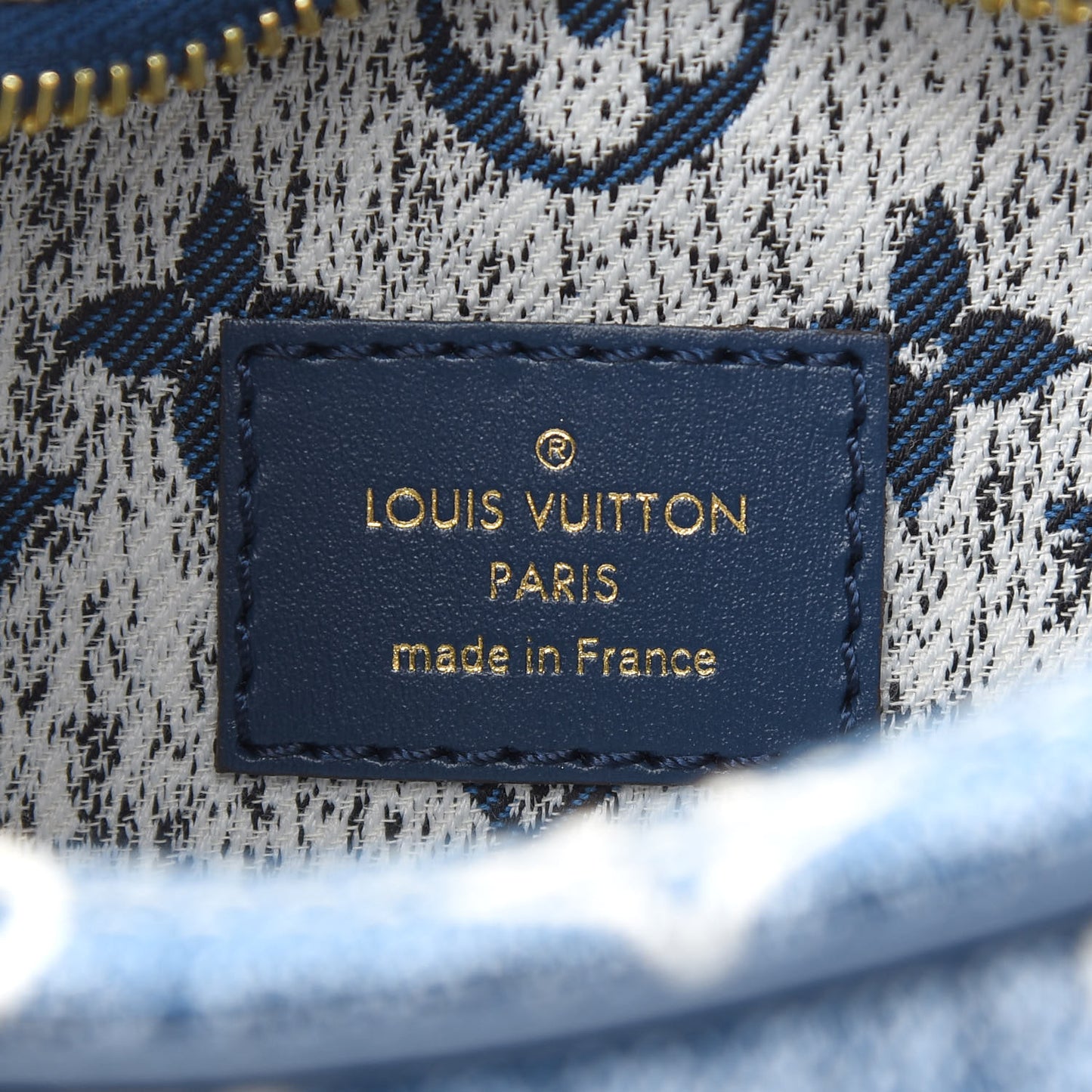 Monogram Jacquard Denim Loop Bleu
