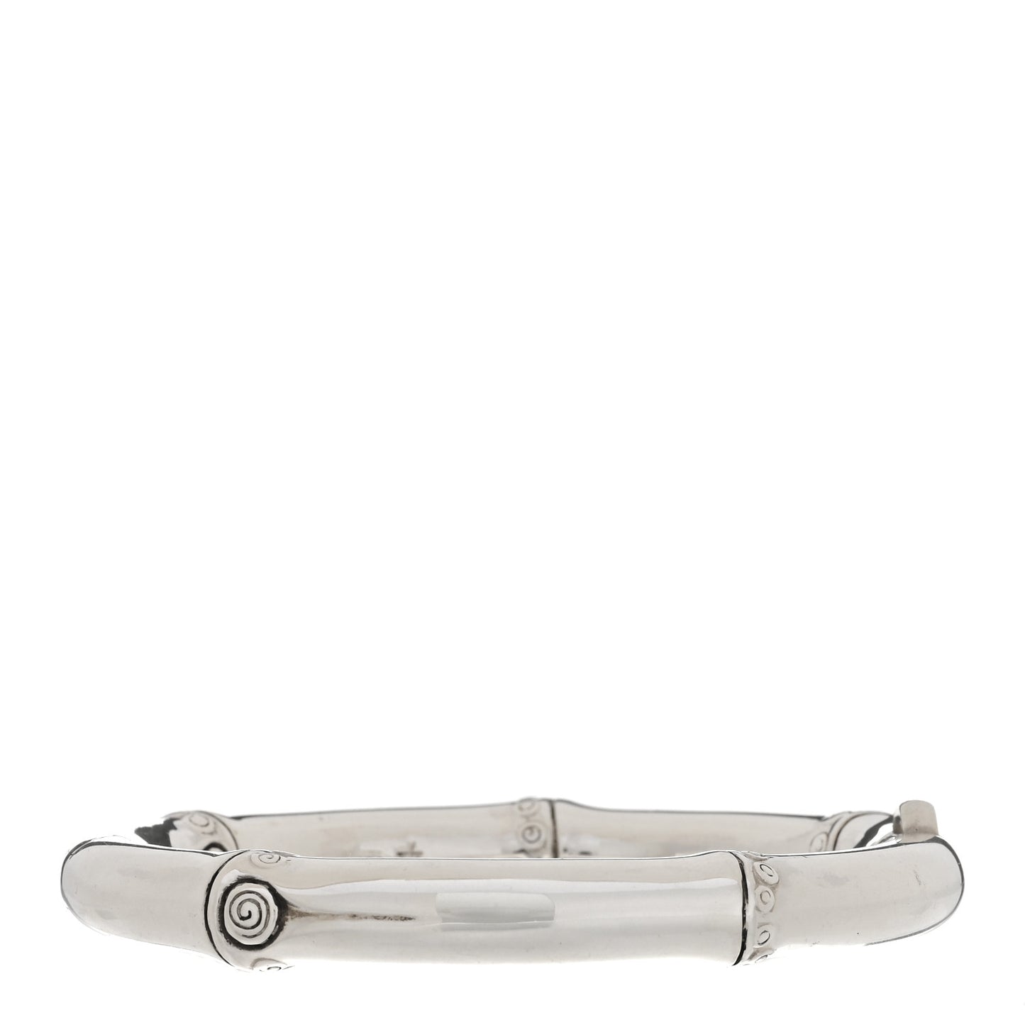 Sterling Silver 8mm Bamboo Bangle Bracelet