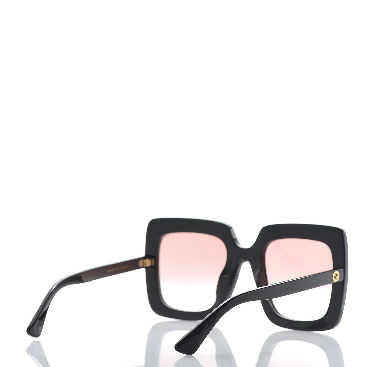 Acetate Crystal Oversize Sunglasses GG0148S Black
