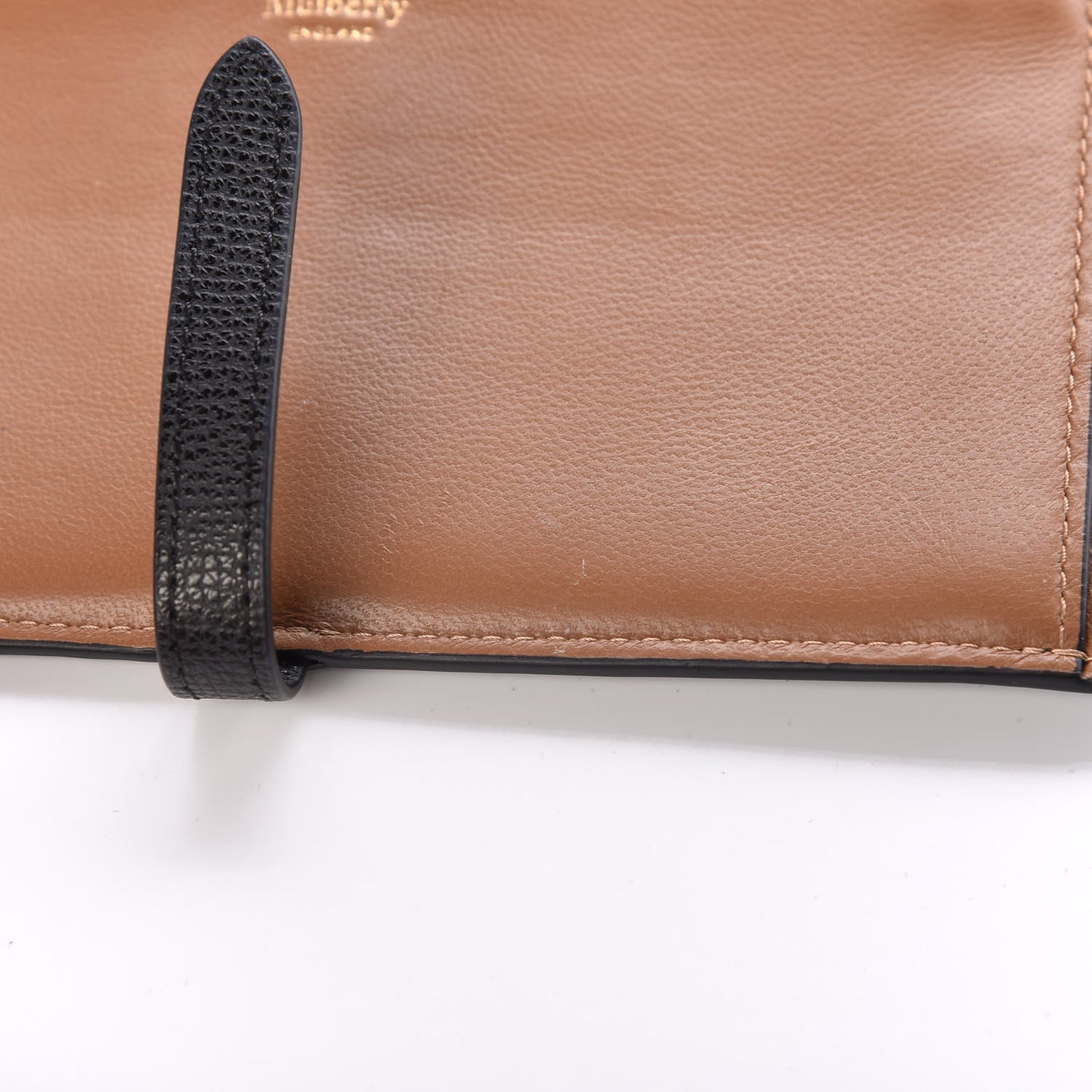 Cross Grain Calfskin Tree Long Wallet Black