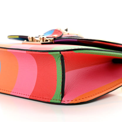 Valentino Garavani Vitello 1973 Small Glam Lock Rockstud Flap Multicolor 8 of 9