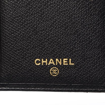 Chanel Grained Calfskin CC Button Wallet Black 6 of 12
