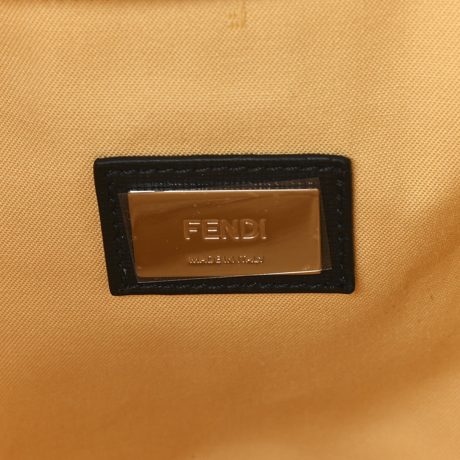 Fendi Vitello Elite Cuoio Monster Buggies Medium Roll Tote Emerald Black Multicolor Yellow 6 of 12