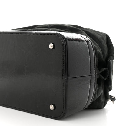Chanel Iridescent Calfskin Quilted VIP Bowling Bag Black 10 of 10