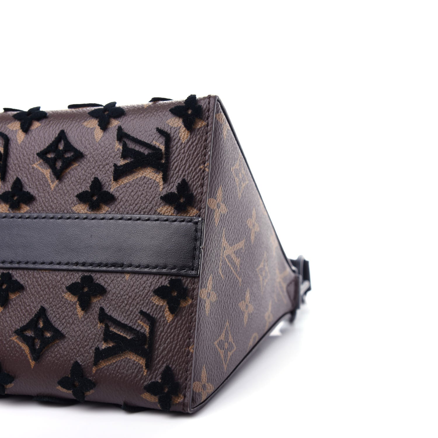 Louis Vuitton Monogram Tuffetage Triangle Messenger Black 10 of 12