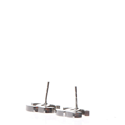 Chanel Crystal CC Earrings Silver 4 of 6