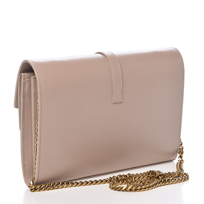 Saint Laurent Smooth Calfskin Sulpice Monogram Chain Wallet Light Natural 3 of 11
