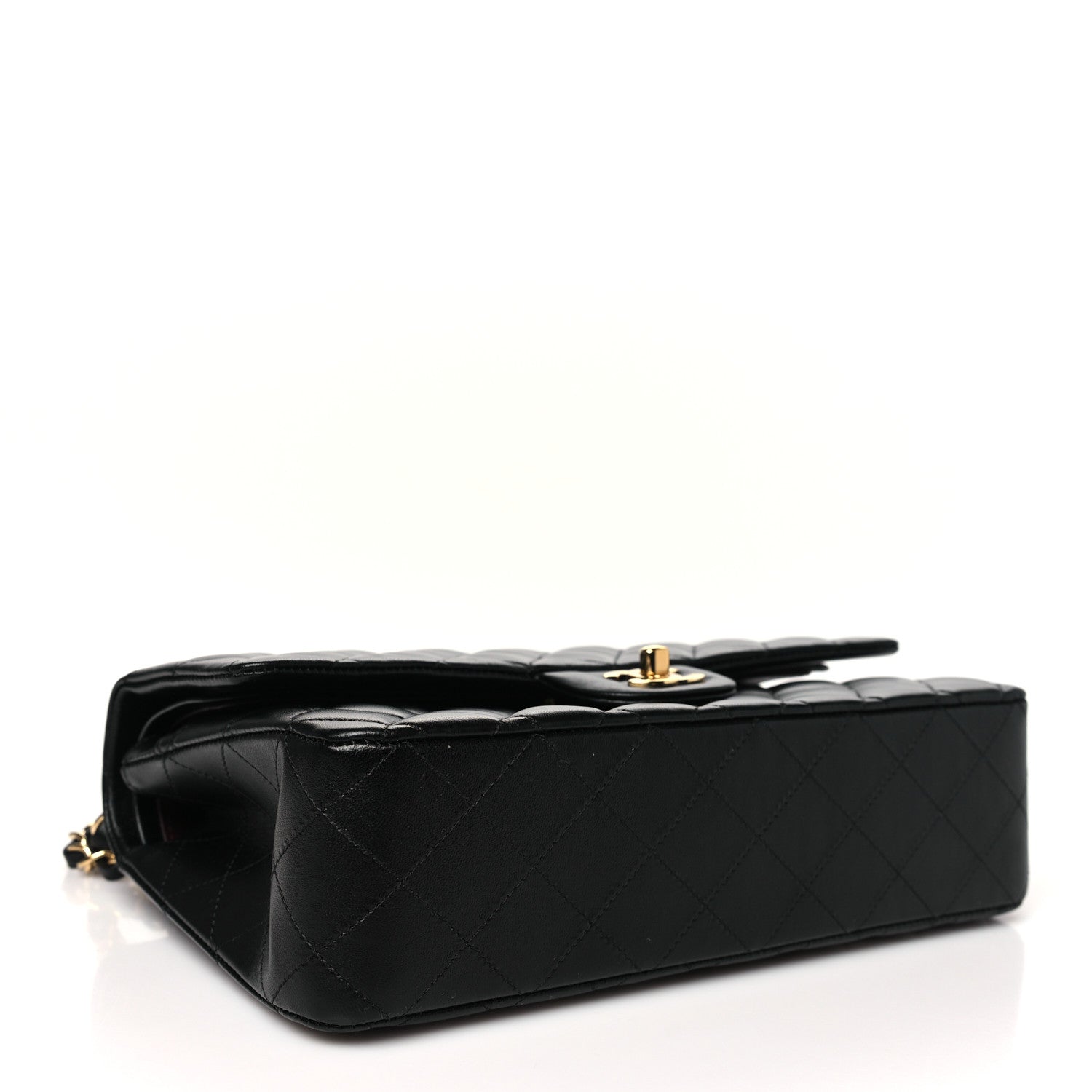 Chanel Lambskin Quilted Medium Double Flap Black 4 of 11