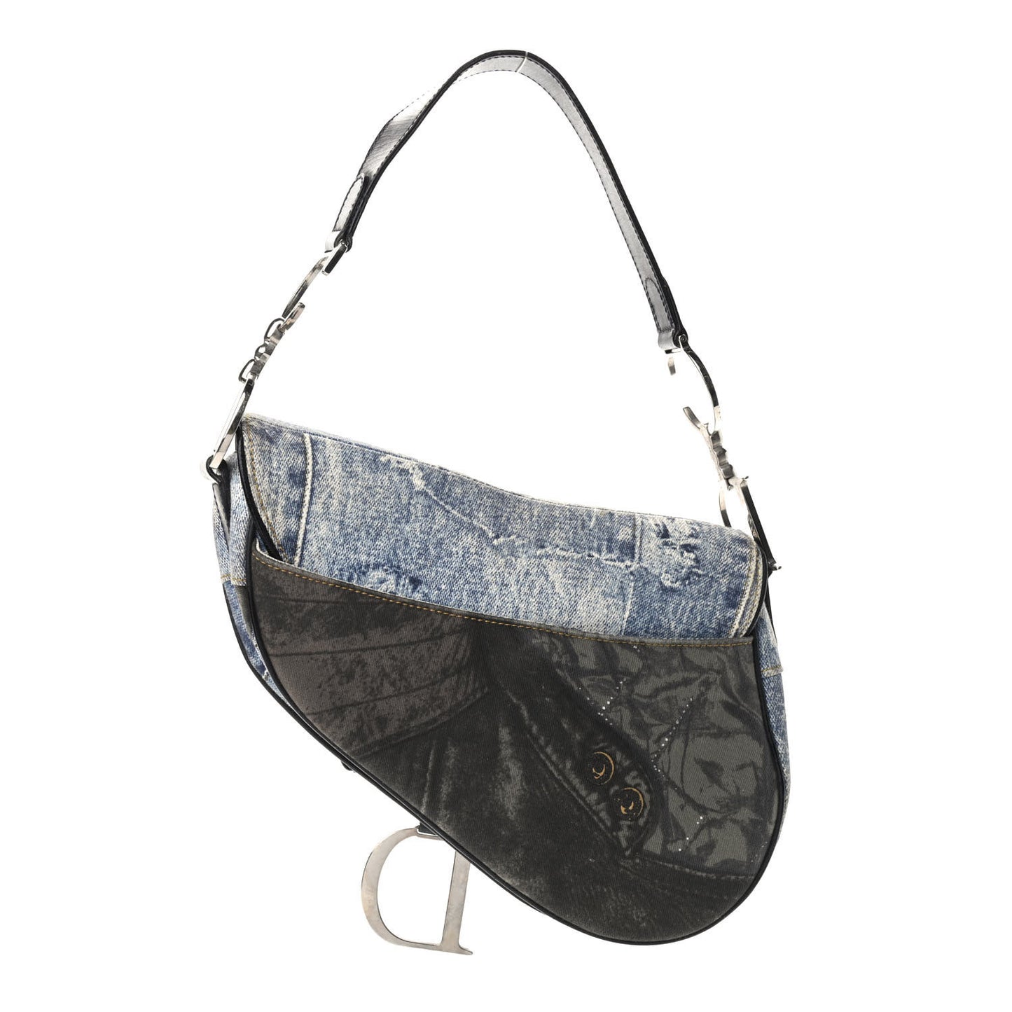 Denim Miss Diorella Saddle Bag