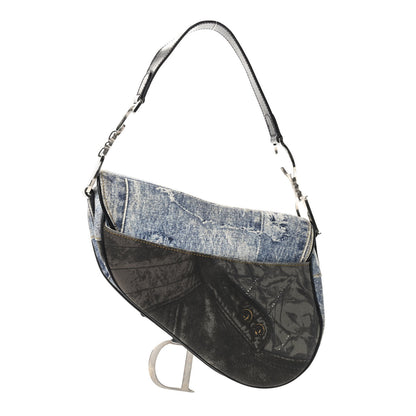 Christian Dior Denim Miss Diorella Saddle Bag 3 of 9