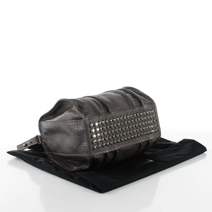 Alexander Wang Pebbled Lambskin Inside Out Rocco Gunpowder 4 of 10