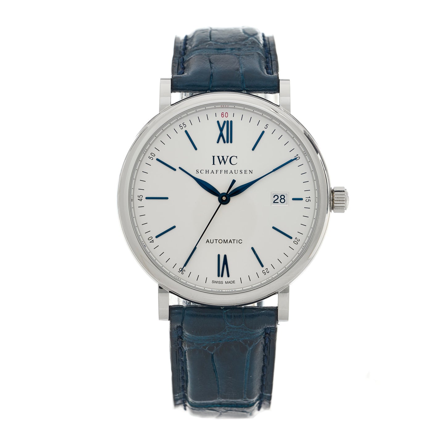 Stainless Steel Alligator 40mm Portofino Automatic Watch IW356527