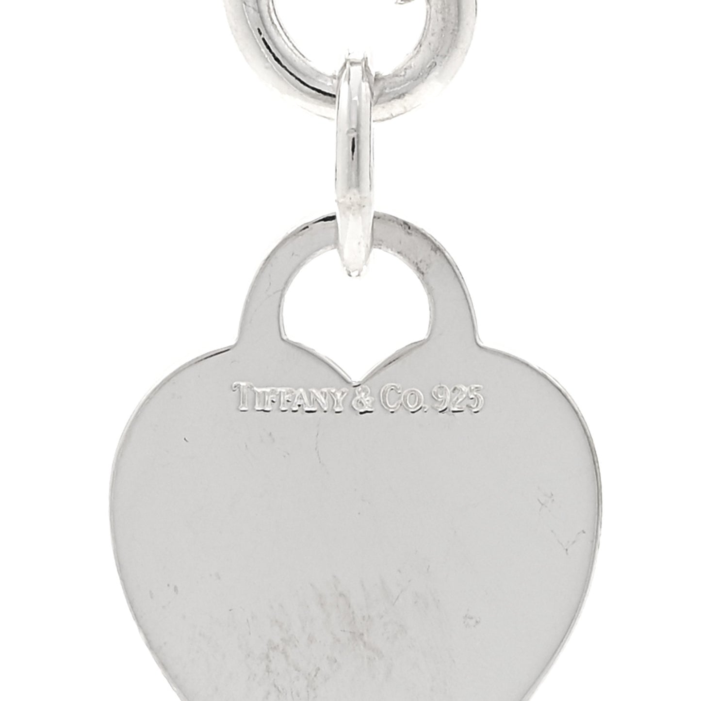Sterling Silver Heart Tag Toggle Necklace