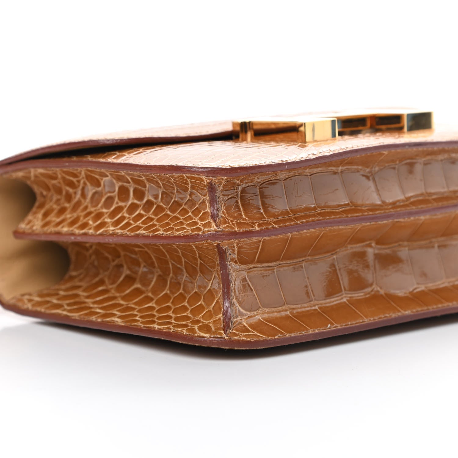 Hermes Shiny Alligator Constance 18 Tabac Camel 19 of 24