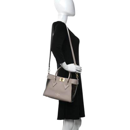 Louis Vuitton Calfskin Monogram On My Side PM Greige 2 of 7