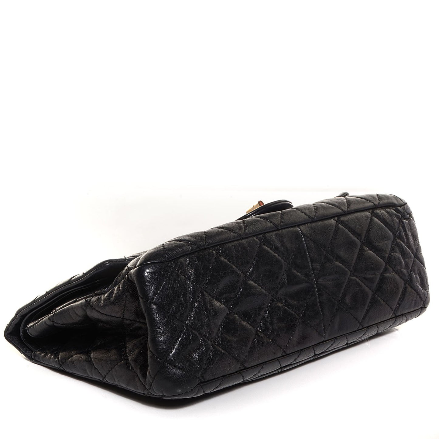 Glazed Calfskin 2.55 Reissue 227 Flap Black