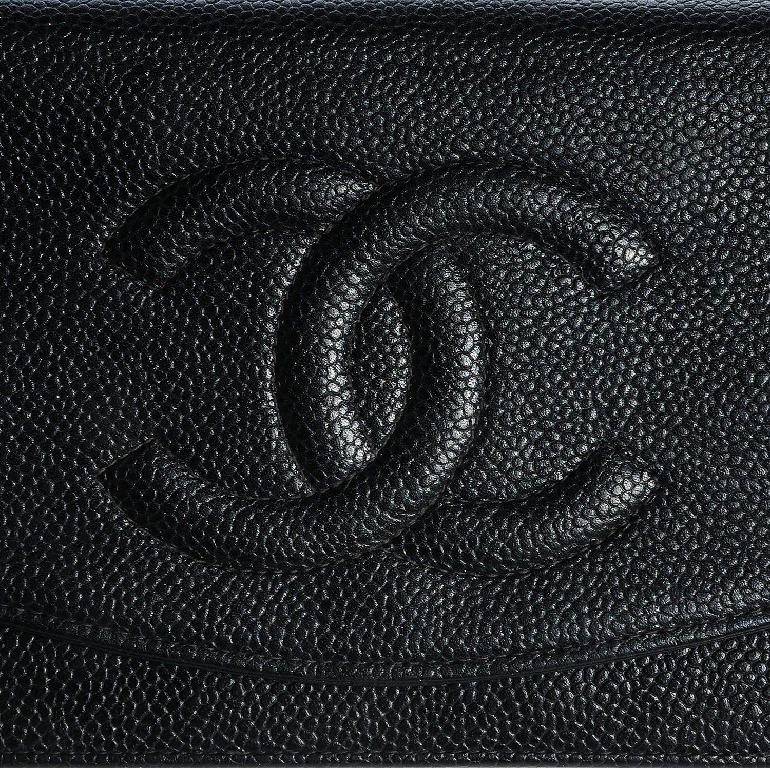 Chanel Caviar Timeless CC Wallet on Chain WOC Black 9 of 10