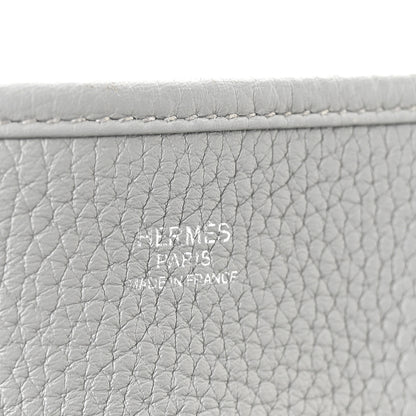 Hermes Taurillon Clemence EVELYNE III GM Gris Mouette 6 of 10