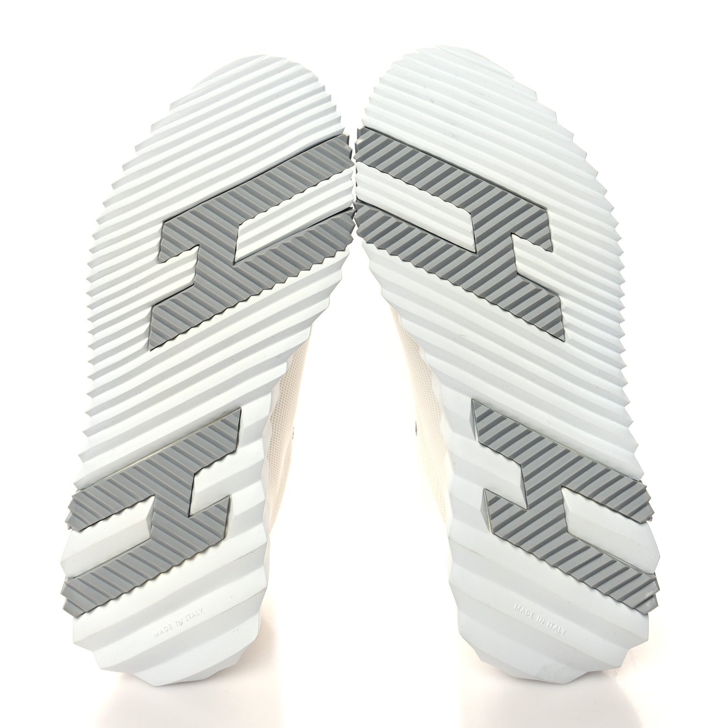 Technical Canvas Suede Goatskin Bouncing Sneakers 37 White Multicolor