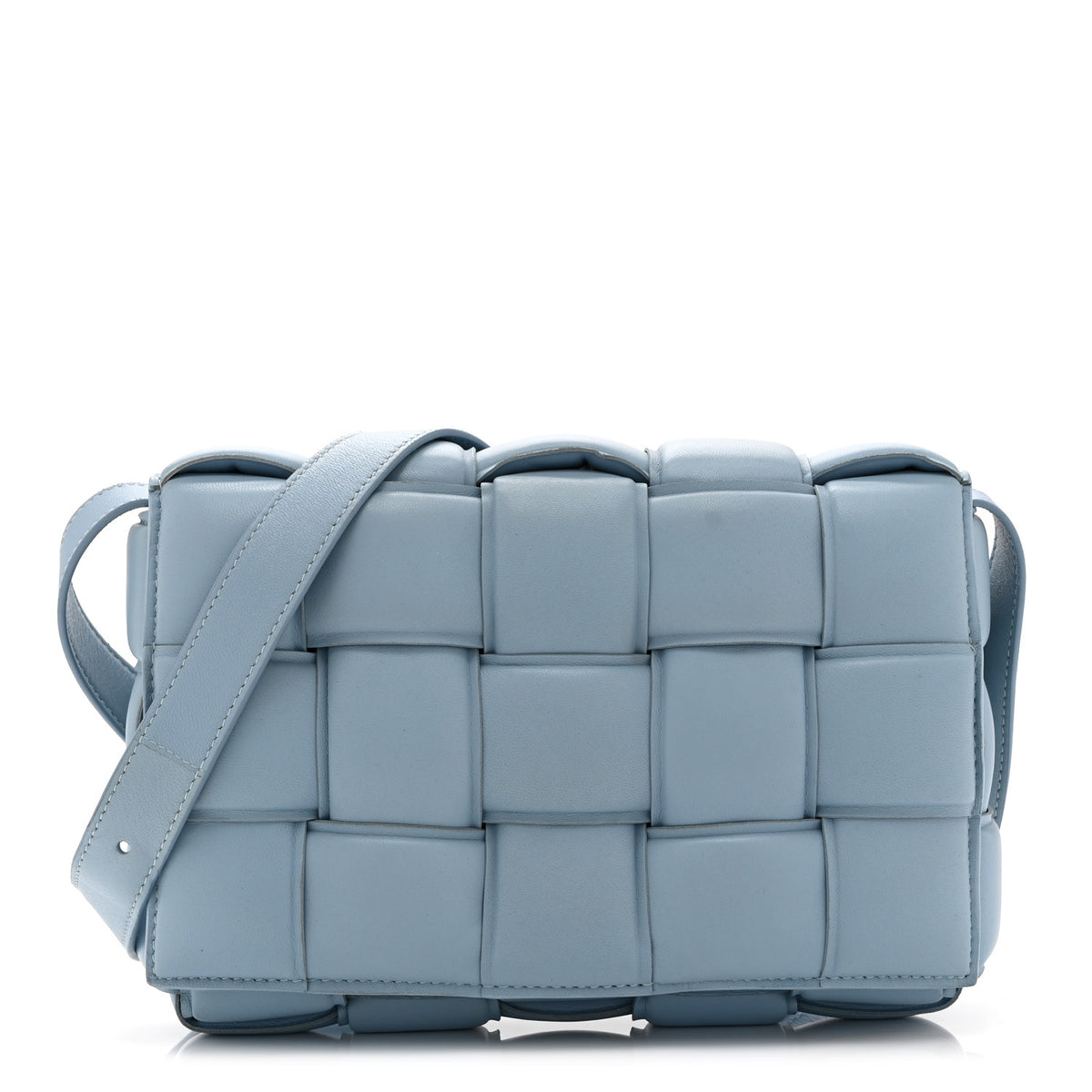 Bottega Veneta Nappa Maxi Intreccio Padded Cassette Crossbody Bag Ice 1 of 10