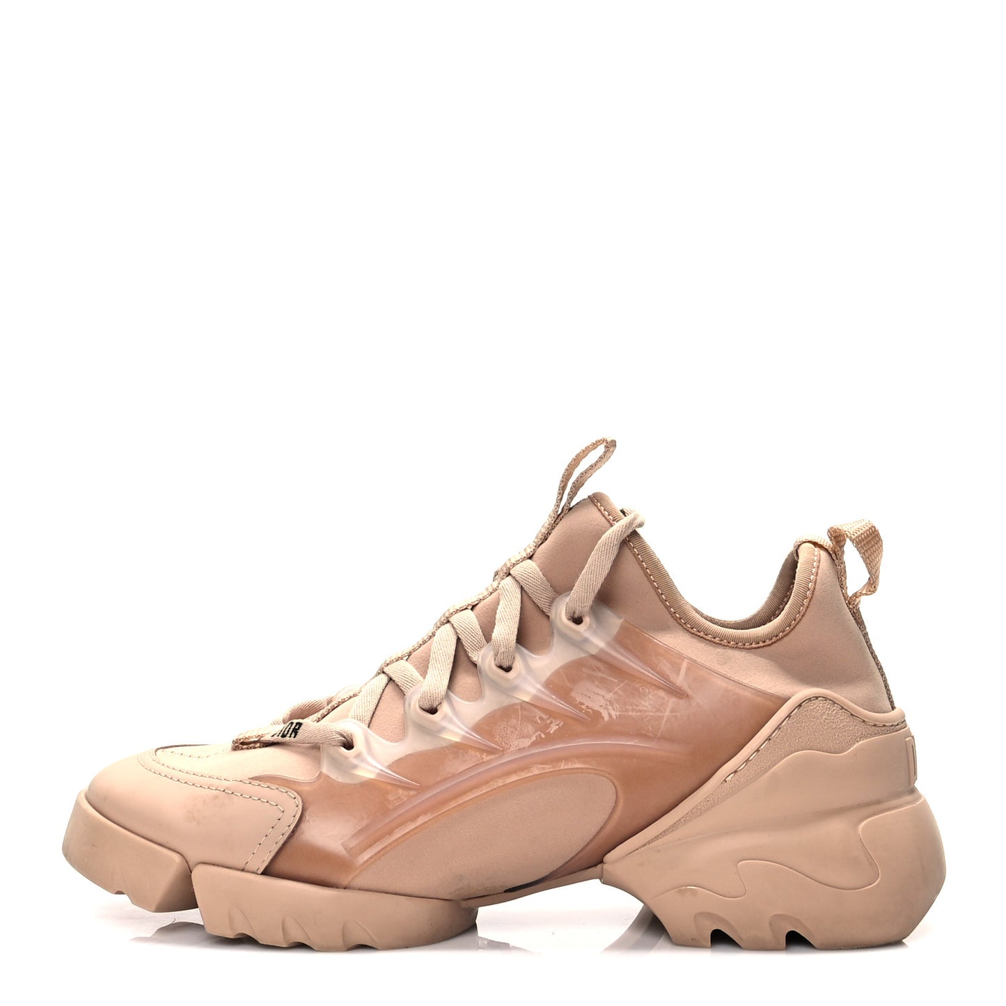 Neoprene Rubber Womens D-Connect Sneakers 37.5 Nude