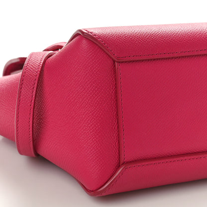 Celine Grained Calfskin Nano Belt Bag Raspberry 8 of 9
