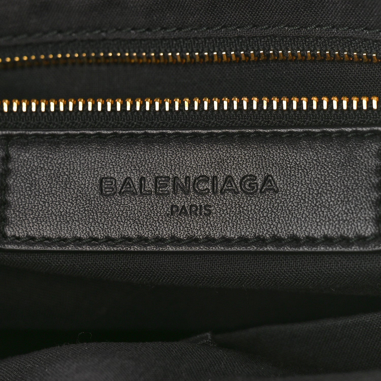 Balenciaga Chevre Gold Metallic Edge Hardware City Black 6 of 8