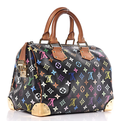 Louis Vuitton Monogram Multicolor Speedy 30 Black 3 of 17