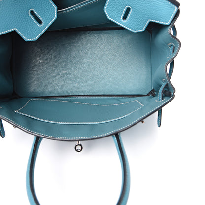 Hermes Togo Birkin 30 Blue Jean 4 of 19