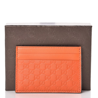 Gucci Microguccissima Card Holder Sun Orange 7 of 7