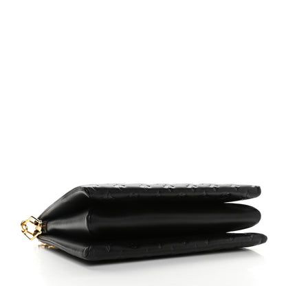 Louis Vuitton Lambskin Embossed Monogram Coussin MM Black 4 of 9