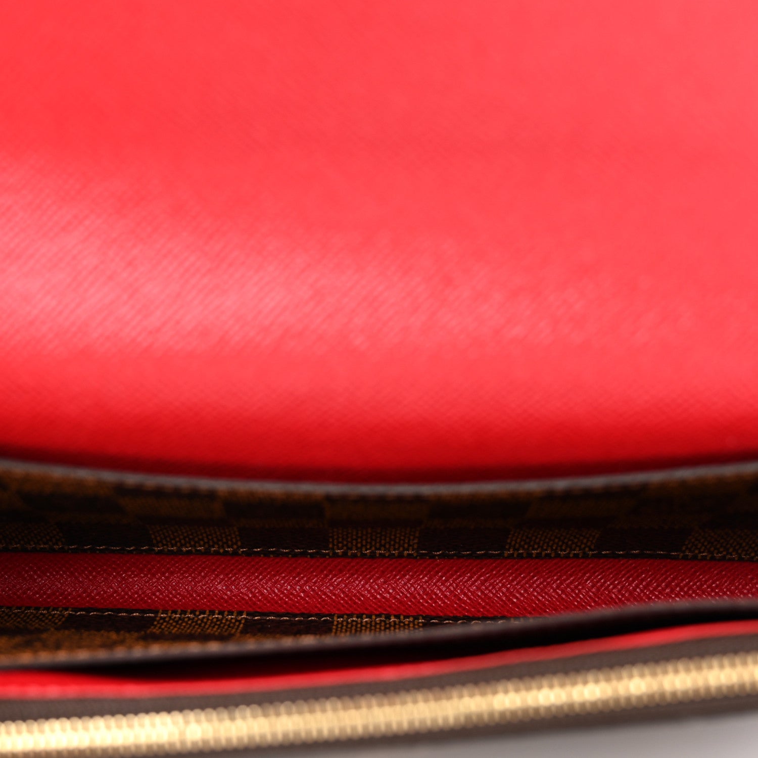 Louis Vuitton Damier Ebene Emilie Wallet Red 6 of 8