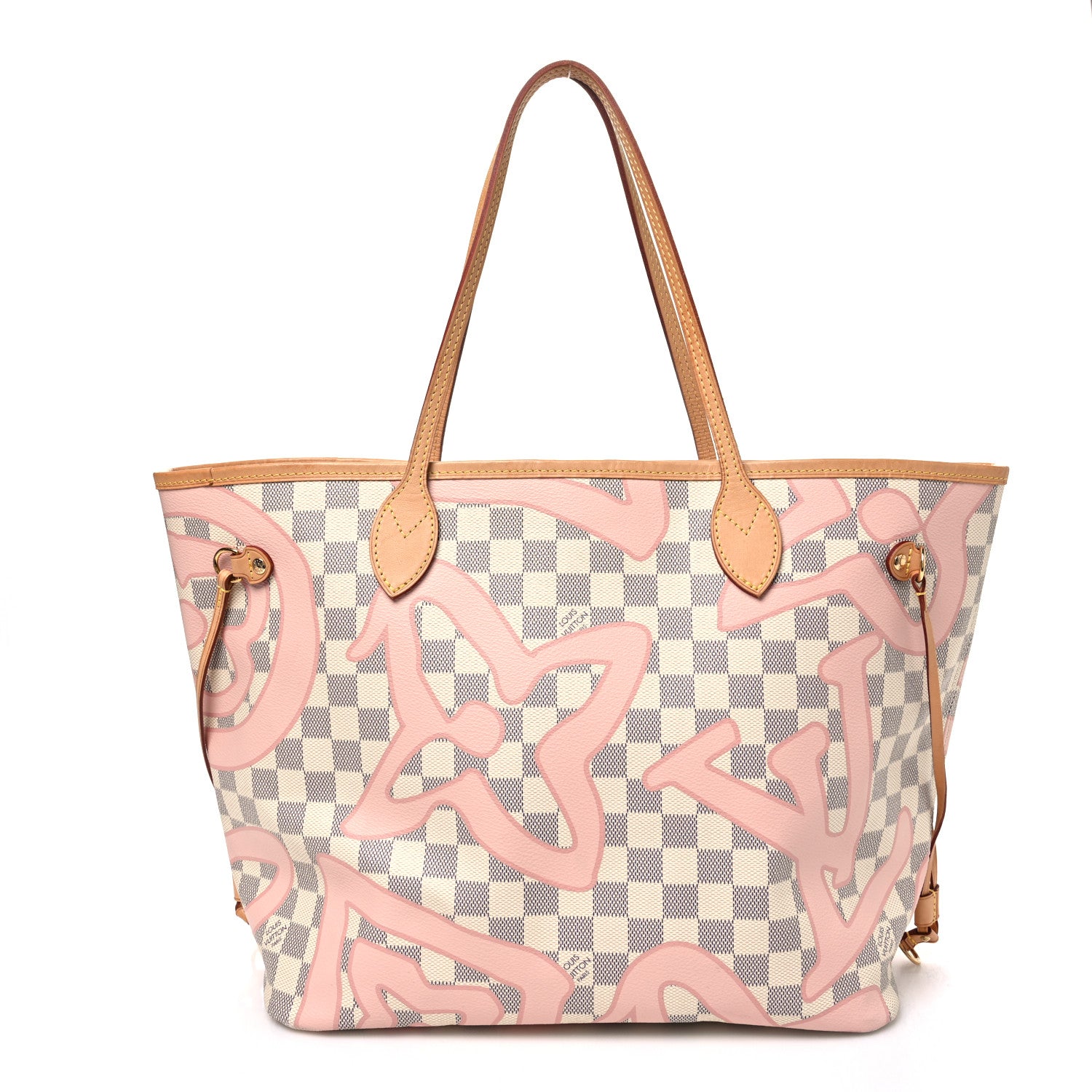 Louis Vuitton Damier Azur Tahitienne Neverfull MM 1 of 11